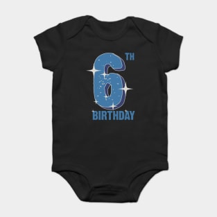 6th birthday for boys Baby Bodysuit